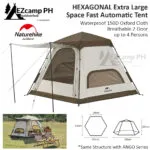 Naturehike CNH22ZP007 hexagon automatic tent, alternate exterior angle