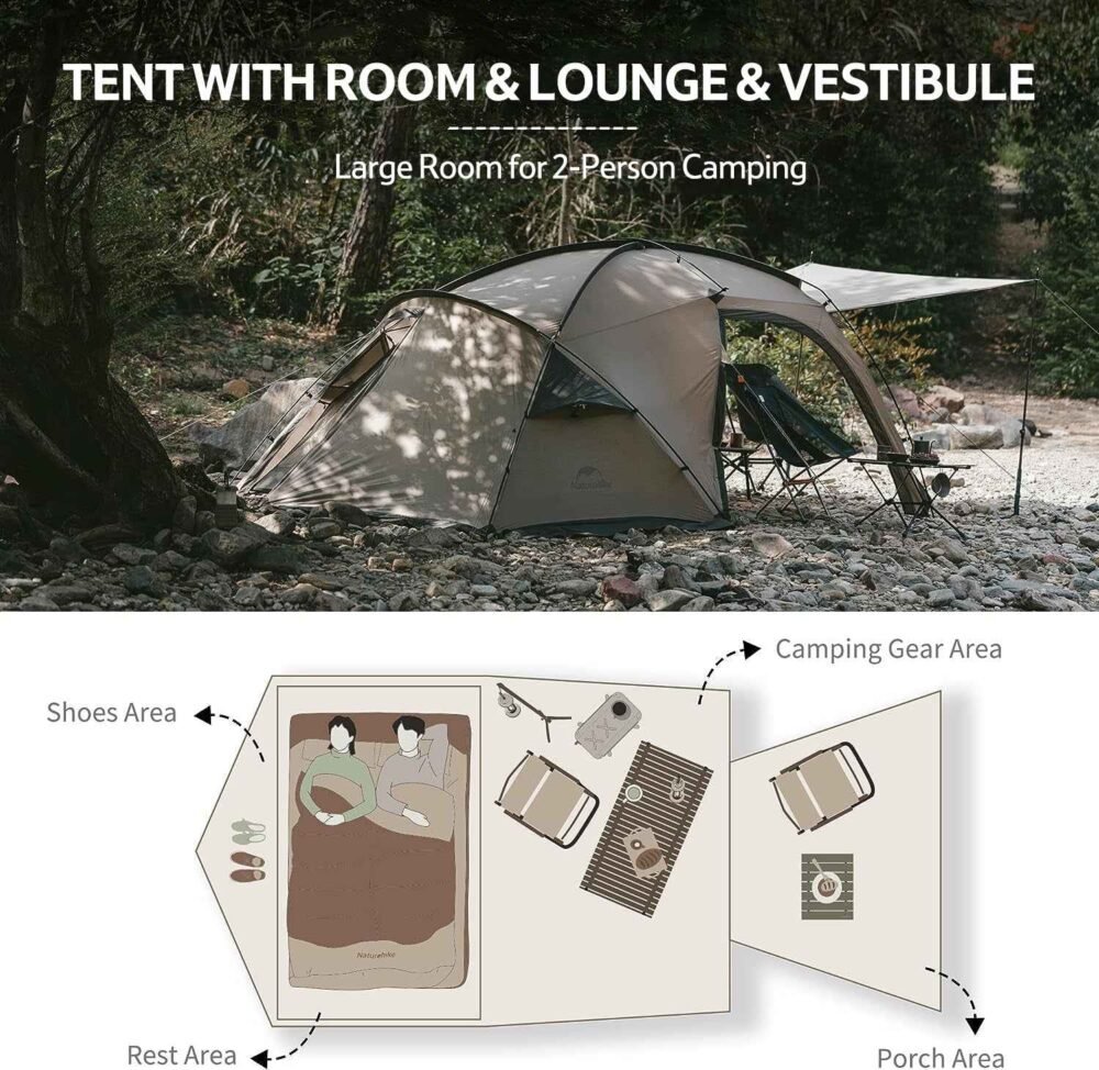 Naturehike Massif 2 Person Hot Tent – Model CNK2300ZP017