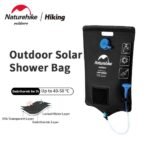 Naturehike NH21SJ032 solar shower bag filled and hanging