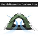 Naturehike NH21ZP008 pop up tent showing the double door design with mesh panels