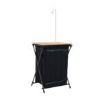 Naturehike NH22JU015 folding camp kitchen shelf - light pole fitted to the frame