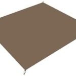 Naturehike Village 6.0 ground sheet in brown, laid flat