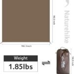 Naturehike Village 6.0 ground sheet dimensions and packed size