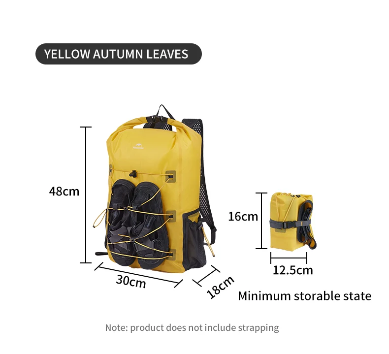 Naturehike Waterproof Backpack 25L - Yellow