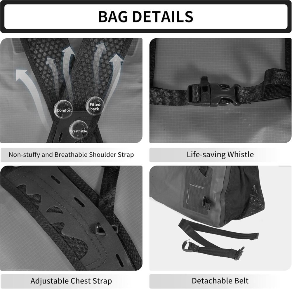 Naturehike Far Mountain Waterproof Bag - Black (25L)