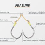 Noeby Extra Heavy Duty Feathered Twin Assist Hooks – 1/0, 3/0, 5/0 - view 2
