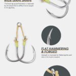 Noeby Extra Heavy Duty Feathered Twin Assist Hooks – 1/0, 3/0, 5/0 - view 3