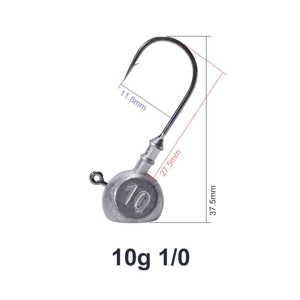 Noeby Legend Jig Head - 7 g and 10 g, Japanese High Carbon Steel
