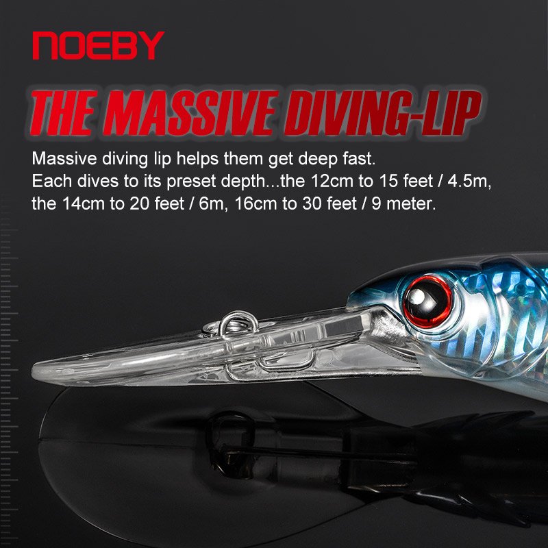 Noeby NBL9046 Trolling Minnow - 120 / 140 / 160 mm