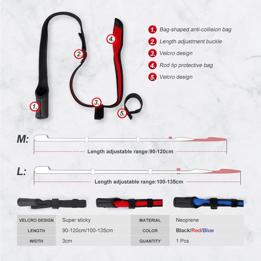 Noeby Fishing Rod Protector Sleeve - Medium and Large