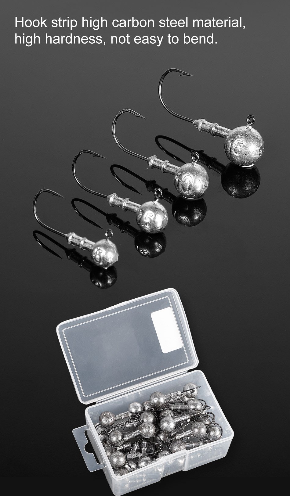 Noeby Round Jig Heads with Bait Keeper