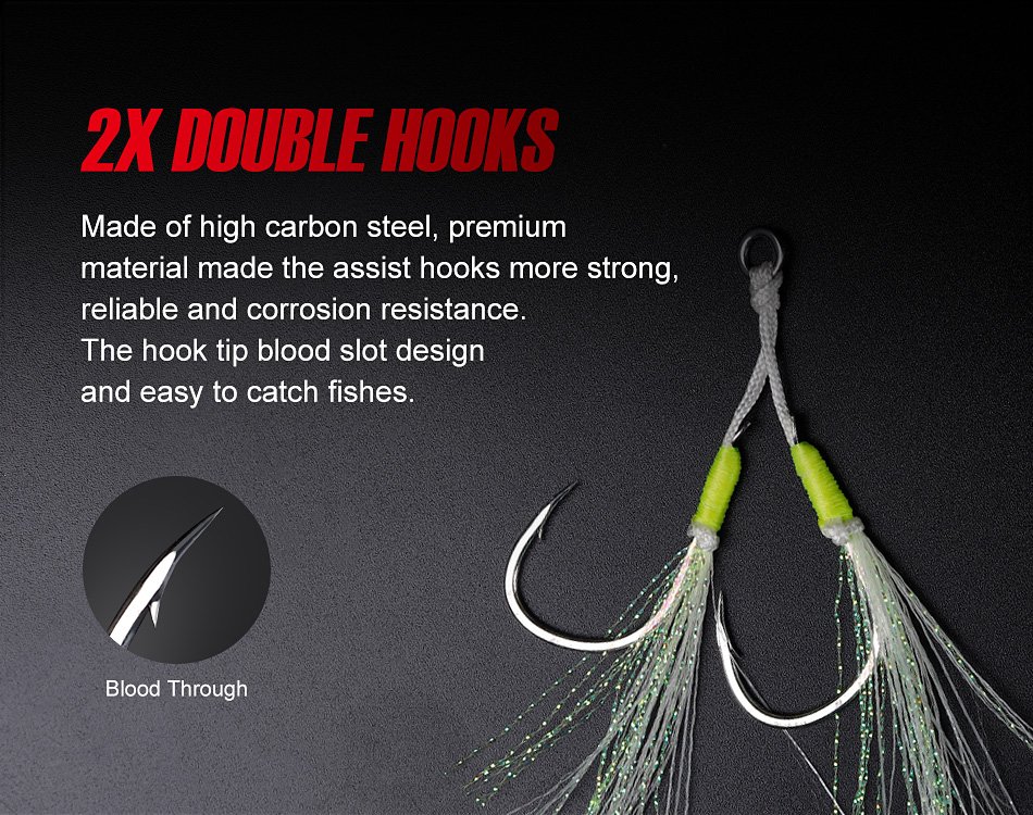 Noeby Saltwater Single Assist Hook 4/0