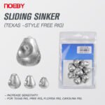 Noeby Texas Rig Sliding Sinker – 14 g, 21 g, 28 g, Antimony - view 3