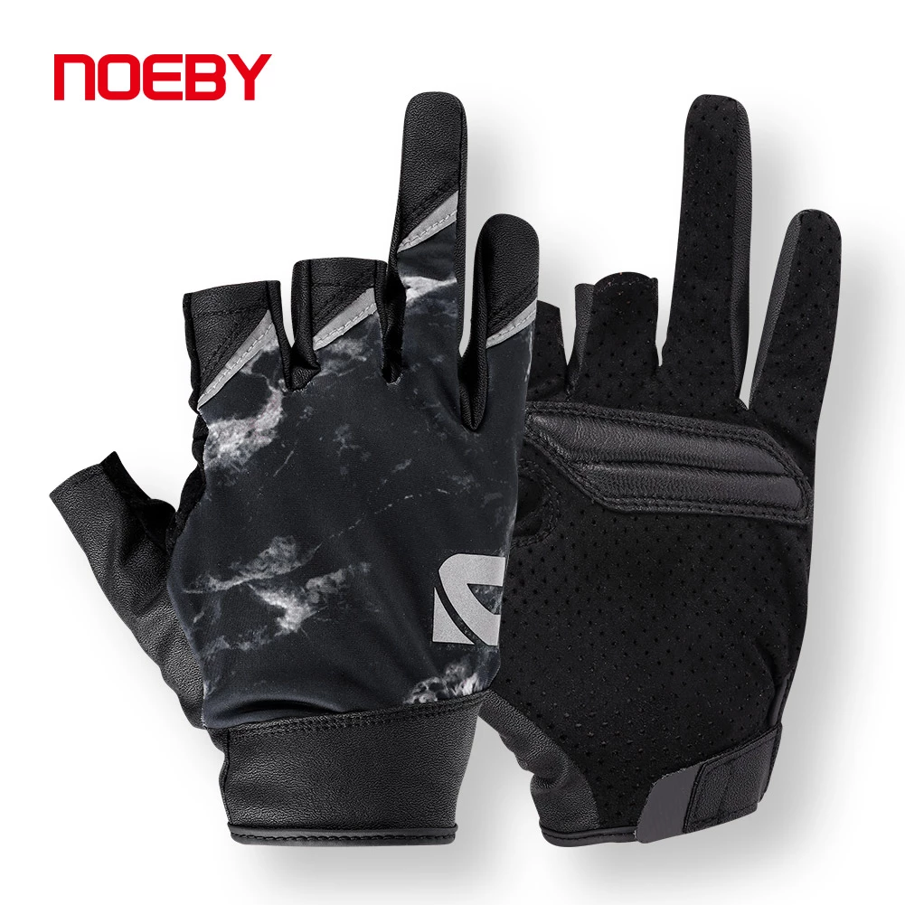 Noeby Quick-Release 3-Finger Cut Fishing Gloves - UPF 50+