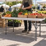 Heavy Duty Folding Table 5ft – Arch Leg Banqueting Table - illustrative image, scene generated