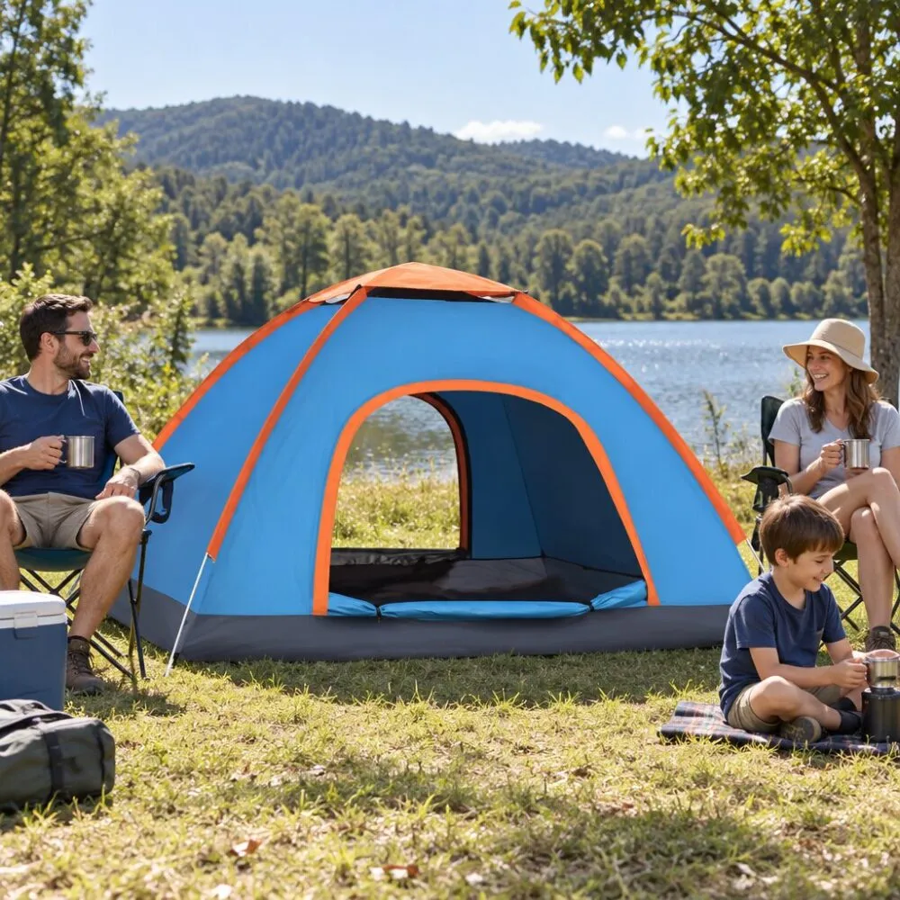 Outdoor Lightweight Waterproof Tent - Manual (3-4 Persons)