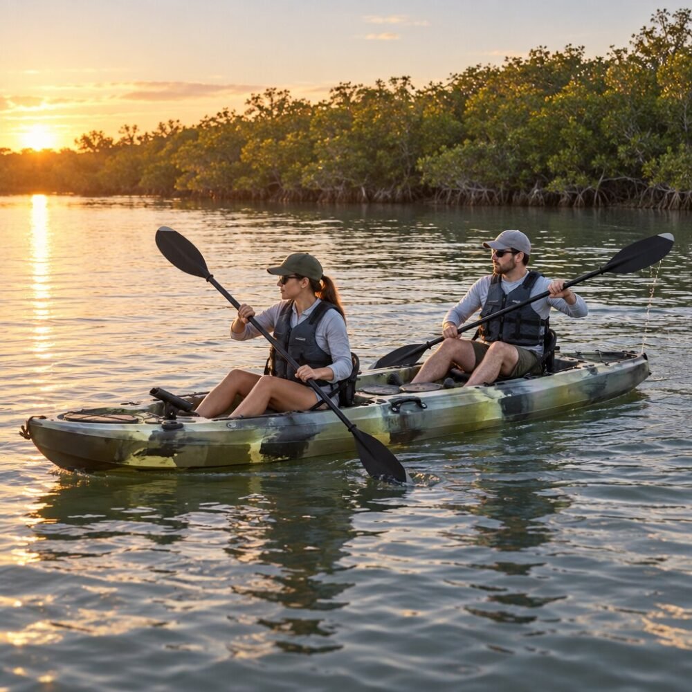3.2 m Hard-Shell Tandem Fishing Kayak - Sit-On-Top