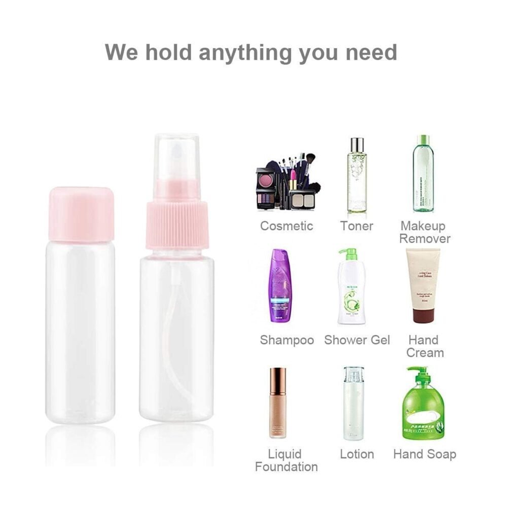Travel Bottling Set - PET Bottles and Jars for Lotions and Creams