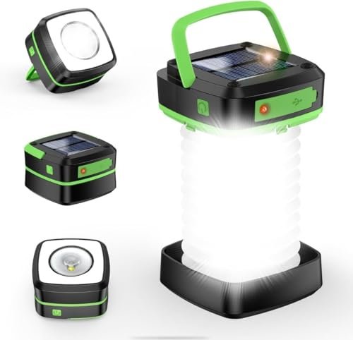 Collapsible Solar Camping Lantern - Solar and USB Rechargeable