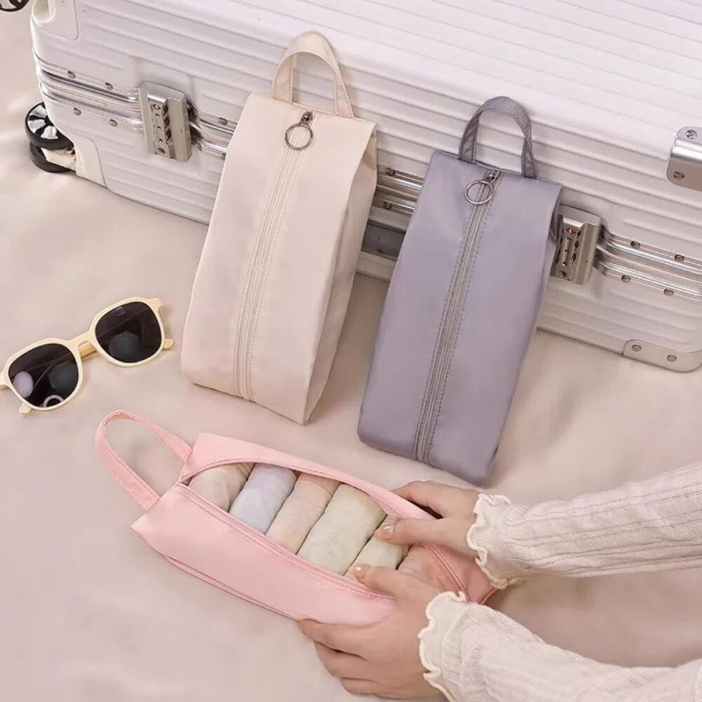 Travel Underwear Organiser Bag - Terylene, Compartmented