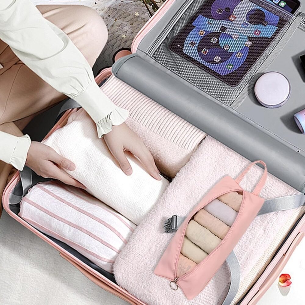 Travel Underwear Organiser Bag - Terylene, Compartmented