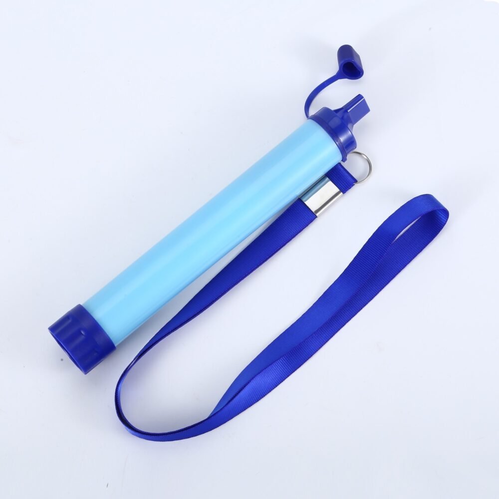 Portable Water Purification Straw - Camping (Blue)