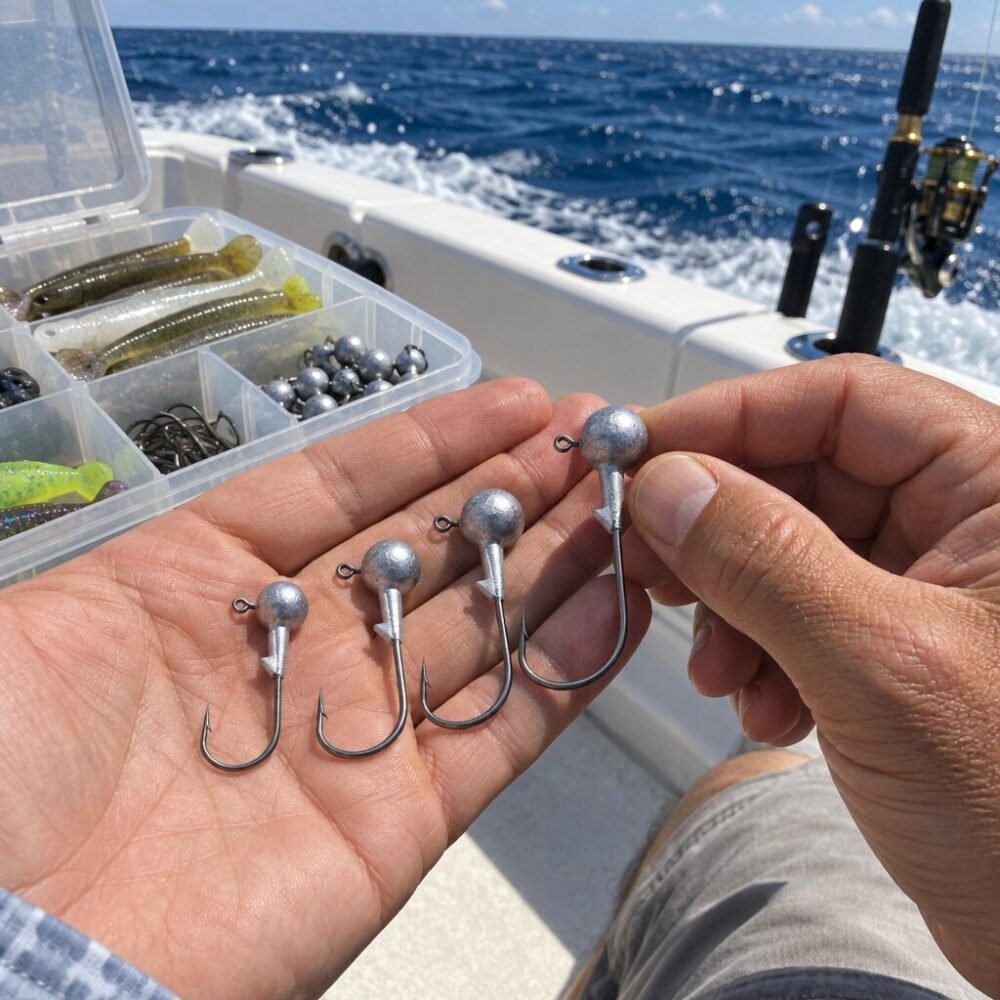 Unpainted Round Ball Jig Heads - 1/8, 1/4, 3/8 and 1/2 oz