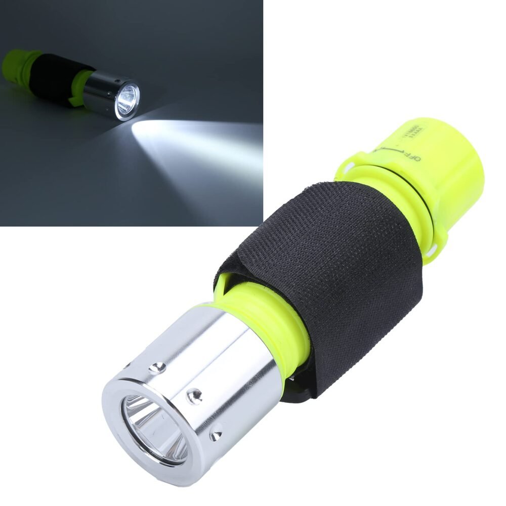 Scuba Diving Torch - IPX8 Waterproof LED Dive Light, T6 LED