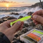 Soft Plastic Worm Baits with 3D Eyes – 11 Colours - illustrative image, scene generated
