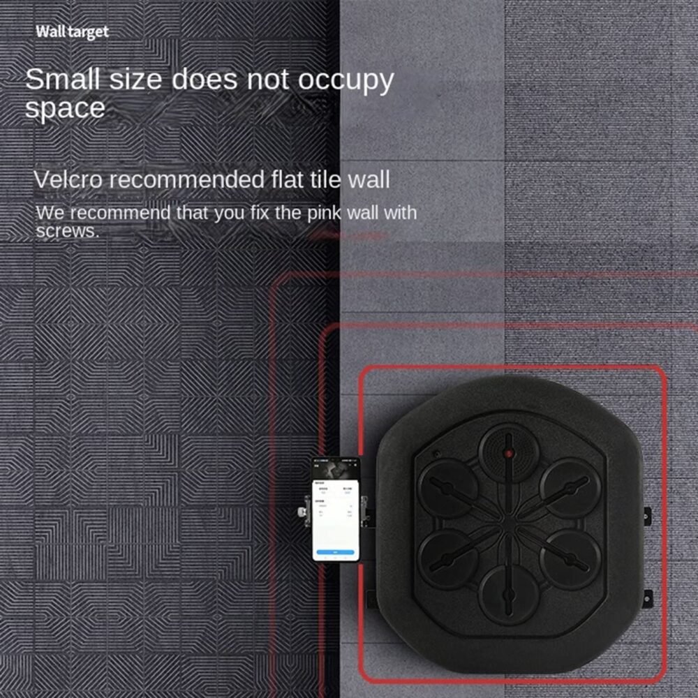 Smart Boxing Machine - Wall-Mounted LED Reflex Trainer