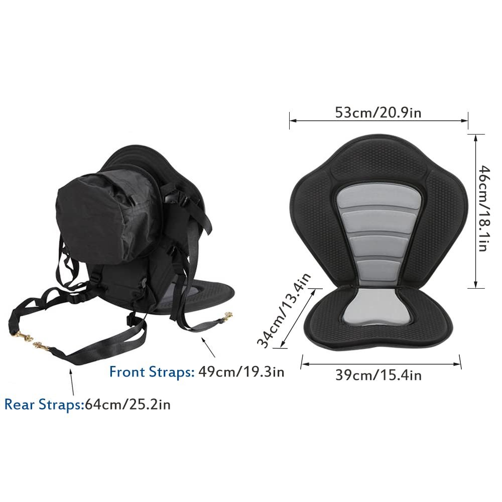 Paddleboard & Kayak Seat with Backrest - Universal Fit