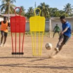 Steel Soccer Training Freekick Dummy - illustrative image, scene generated
