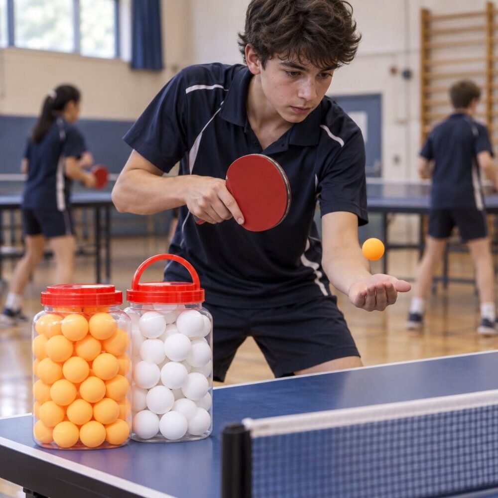 Three Star Table Tennis Balls - 60pcs Jar