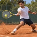 TOTOP Carbon Fiber Tennis Racket for Beginners - illustrative image, scene generated