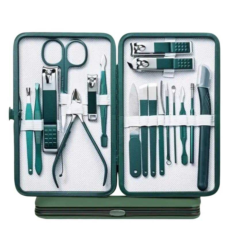 Manicure and Pedicure Set - 24 Pieces, Stainless Steel, Cased