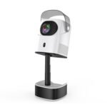 TS-2 portable projector on its telescopic stand