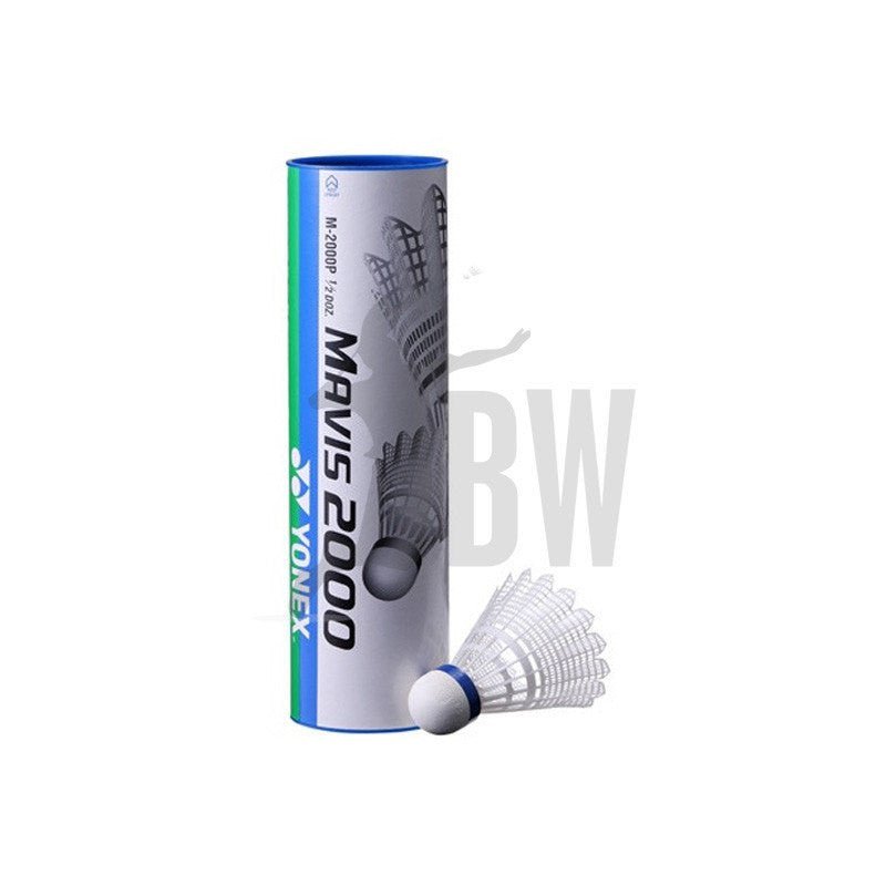 Yonex Mavis 2000 Nylon Shuttlecocks - White, Tube of 6