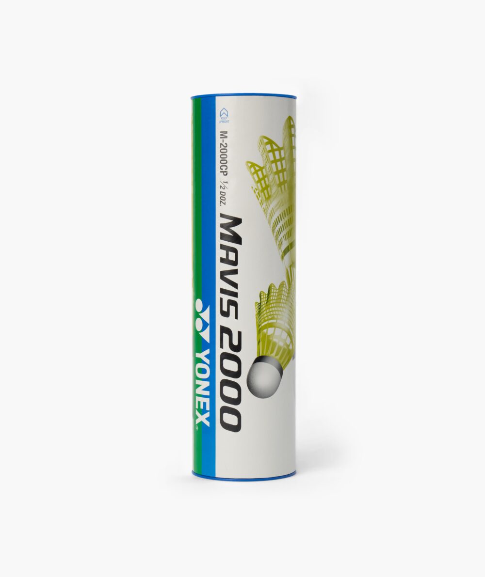 Yonex Mavis 2000 Nylon Shuttlecocks - Yellow, Tube of 6