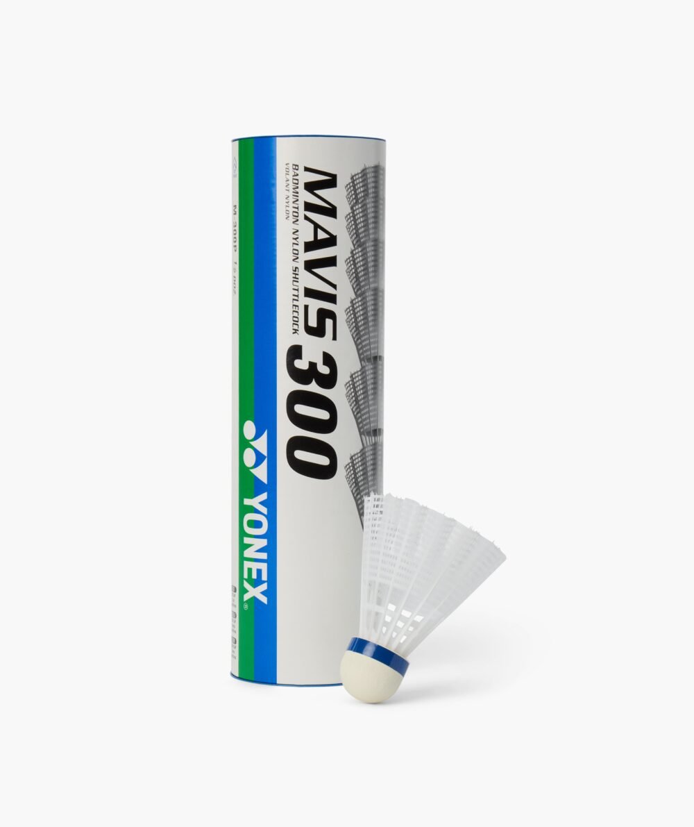 Yonex Mavis 300 Nylon Shuttlecocks - White, Tube of 6