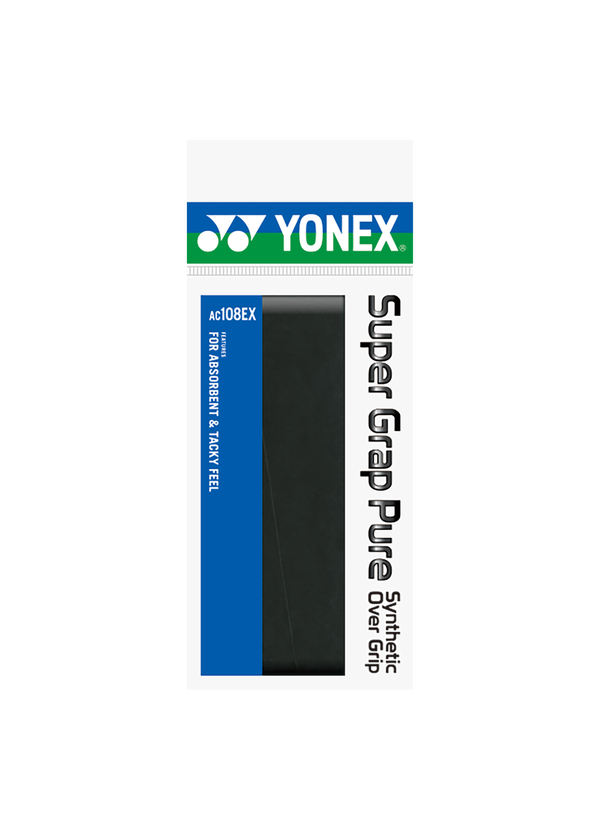 Yonex Super Grap Pure Overgrip AC108EX - Absorbent and Tacky, Single Wrap