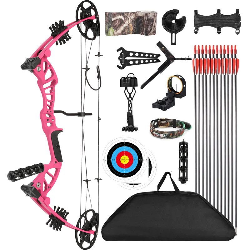 Youth Compound Bow - 27.5 in Axle-to-Axle, 15-45 lb Adjustable