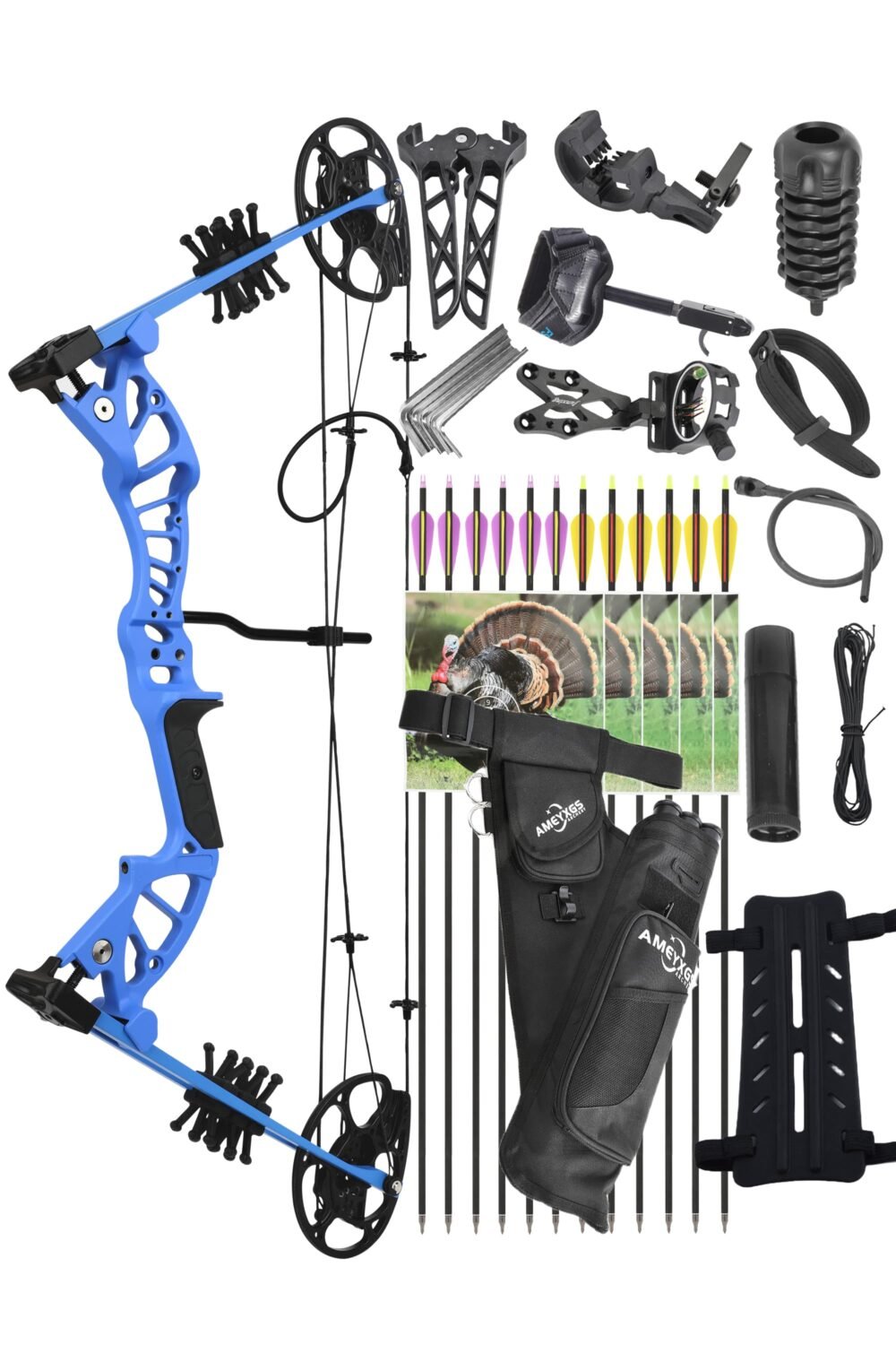 Youth Compound Bow - 27.5 in Axle-to-Axle, 15-45 lb Adjustable