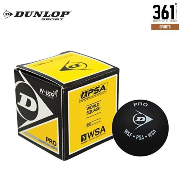 Dunlop Pro Double Yellow Dot Squash Ball