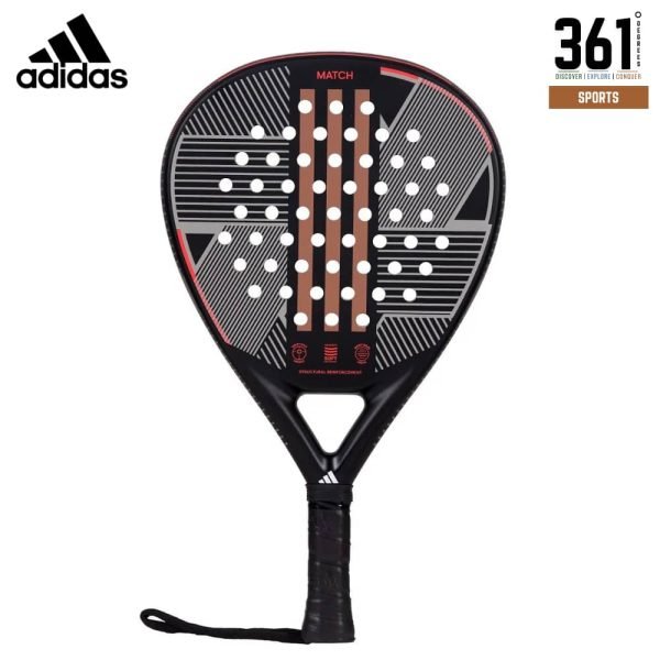 Adidas Match 3.3 Padel Racket – Black/Red