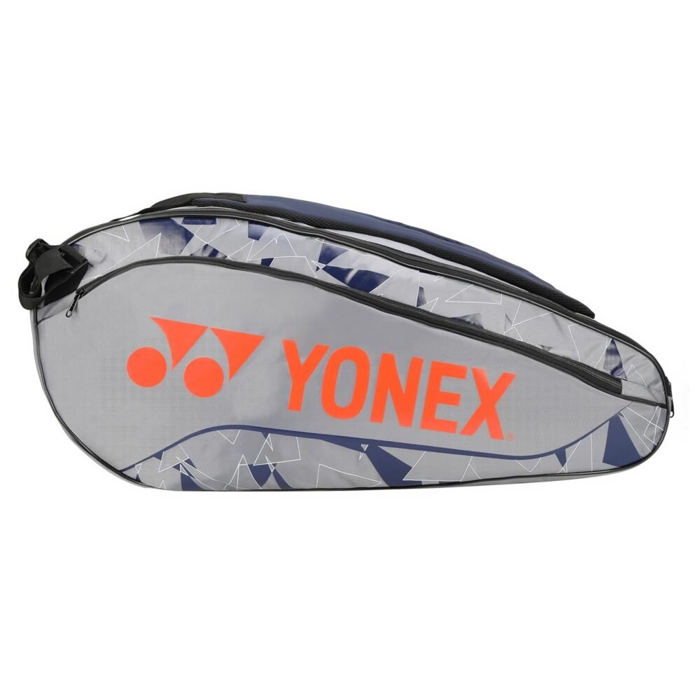 Yonex BT6 Thermal Racquet Bag - Grey / Cherry Tomato