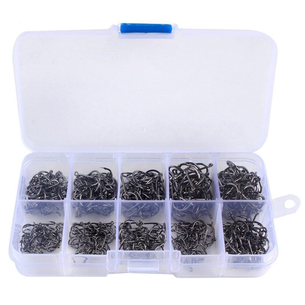 500-Piece Eyed Hook Set - Ise-Ni Pattern, Sizes 6 to 15