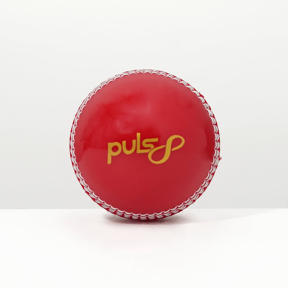 Puls8 Incredible Cricket Ball - Red Leather