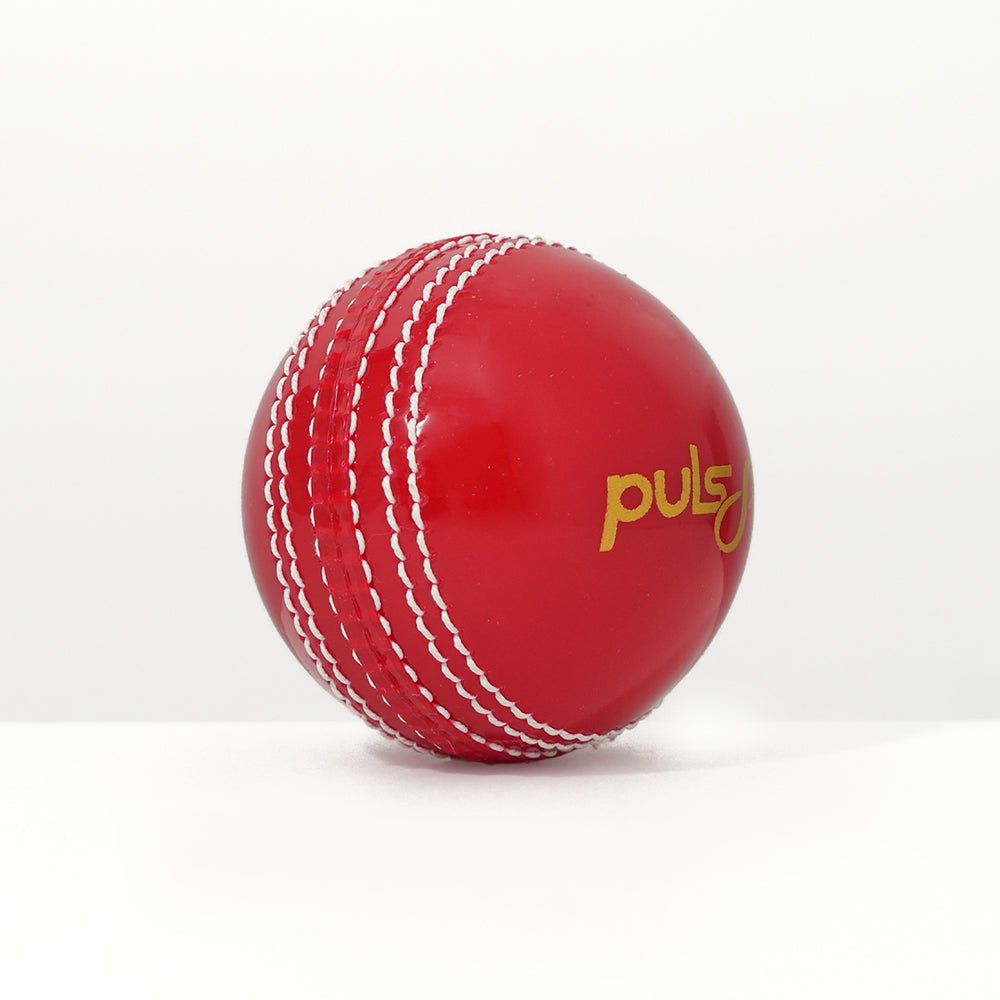 Puls8 Incredible Cricket Ball - Red Leather