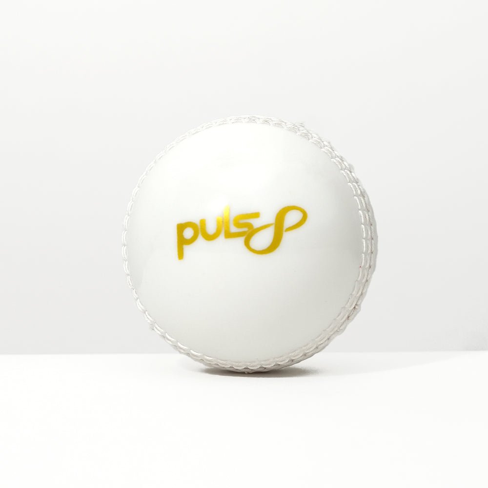 Puls8 Incredible Cricket Ball - White Leather