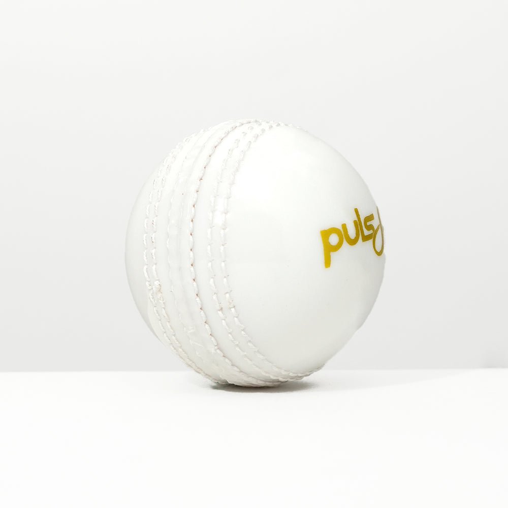Puls8 Incredible Cricket Ball - White Leather
